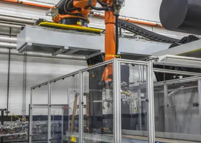 The Kuka robot on the 3300 Ton Van Dorn is shown here.