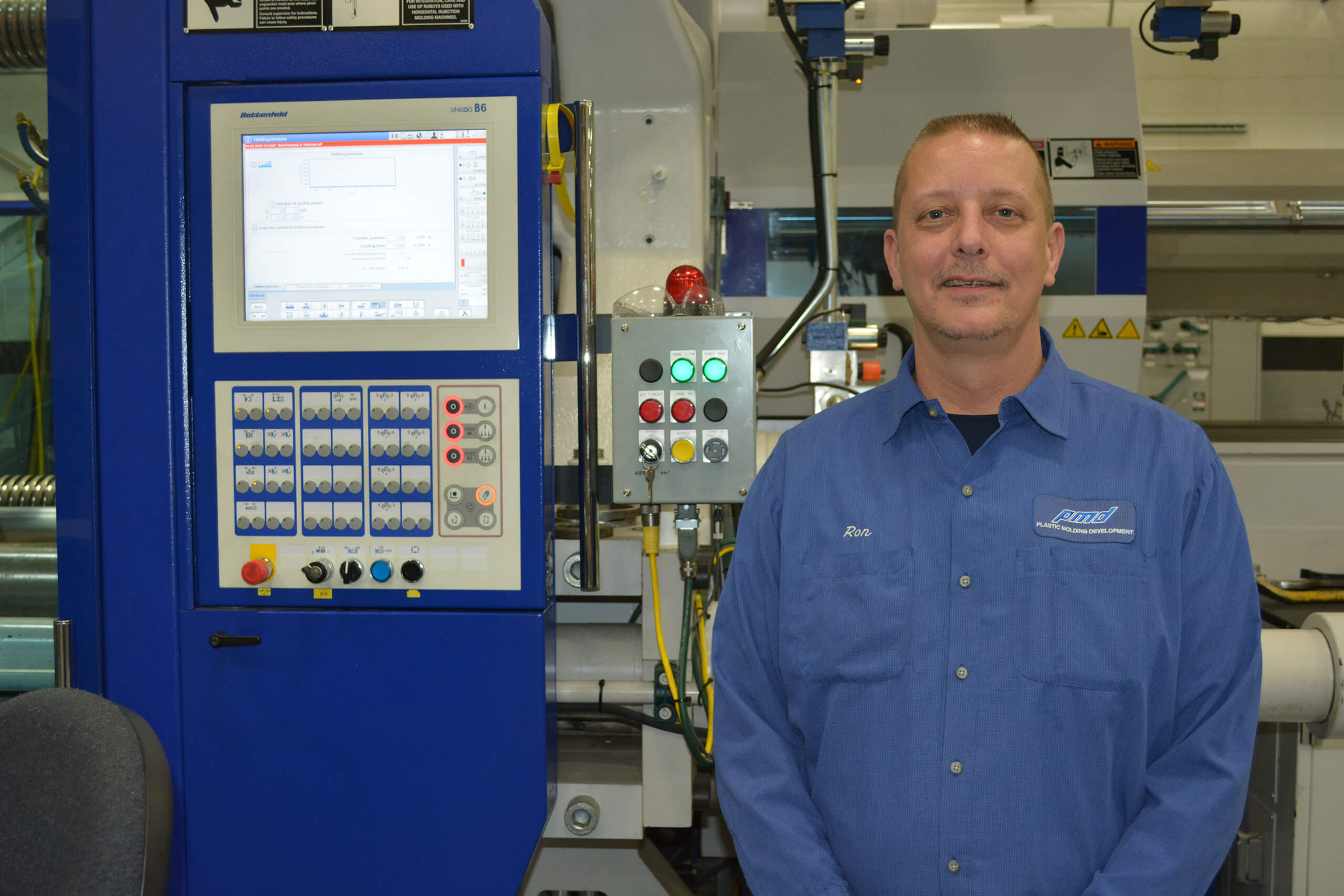 Plastic Molding Development is known for its company culture. Ron Gibson has been working here since he was 18 and apprenticed under founder Albie Kitts.