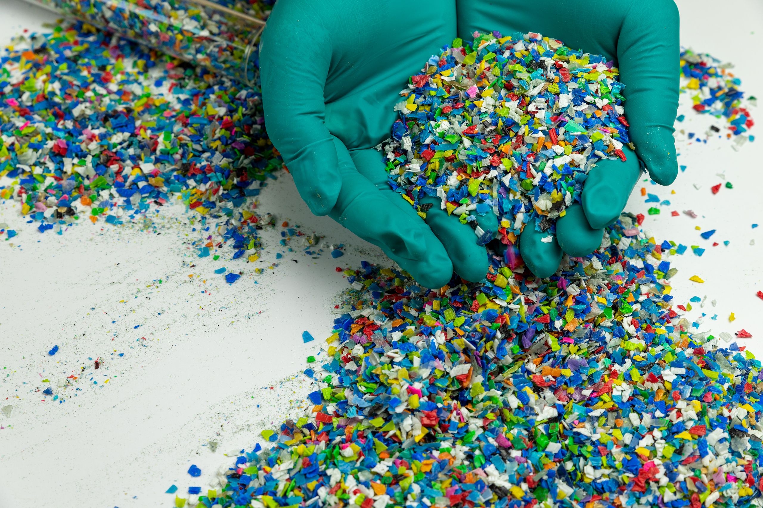 The concept of circular plastics continues to gain momentum. Plastic pellets are shown here.
